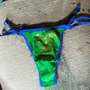 Vintage PINK Victoria’s Secret Double Strap Thong Panties